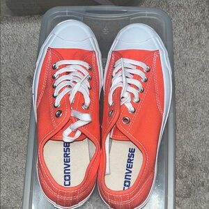 Converse Kids Low-Top Canvas Sneakers - Orange & White